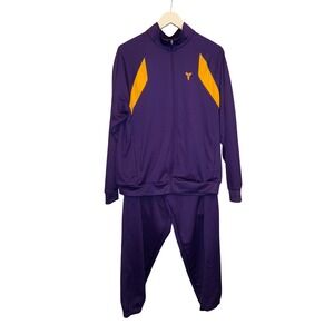 Nike Kobe Bryant Mamba Mentality Dri Fit Tracksuit Purple Gold Men's Medium